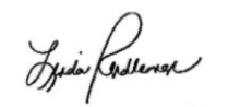 Linda Rendleman signature