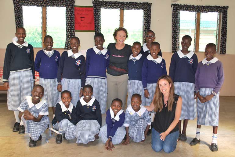 Girls at the Olmalaika home in Kenya